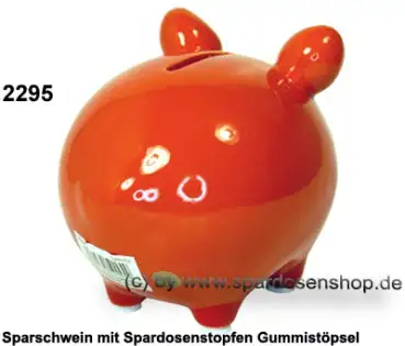 KCG Sparschwein Blanko rot D